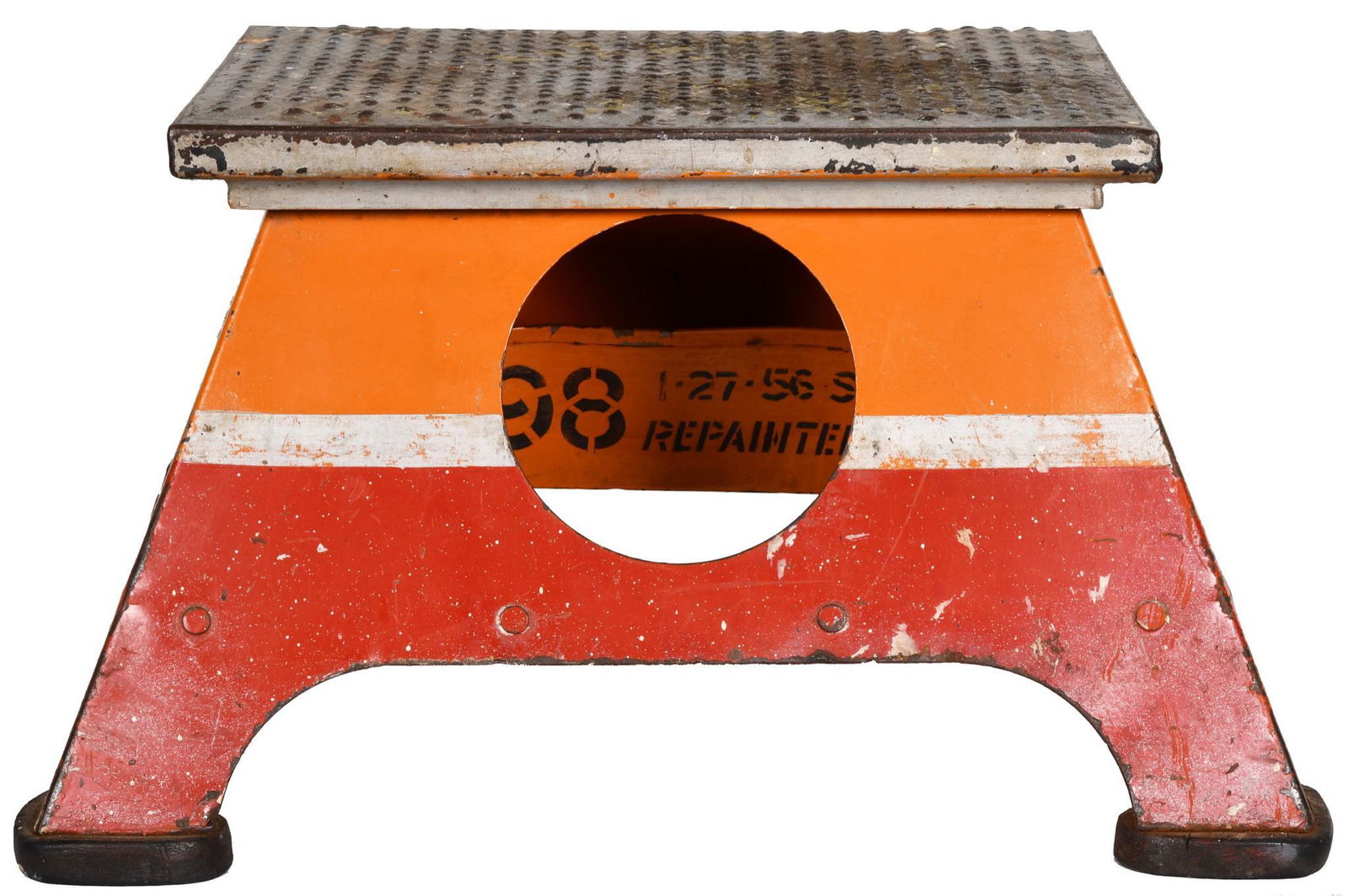 Metal Railroad Step For Loading Passenger Cars (1 of 1)