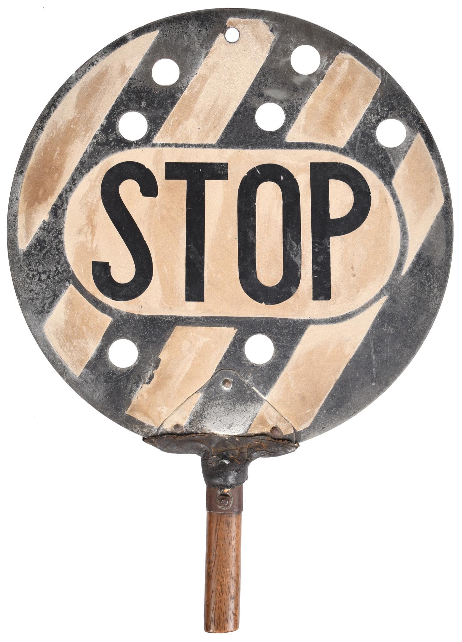 Railroad Stop Metal Paddle sign (1 of 2)
