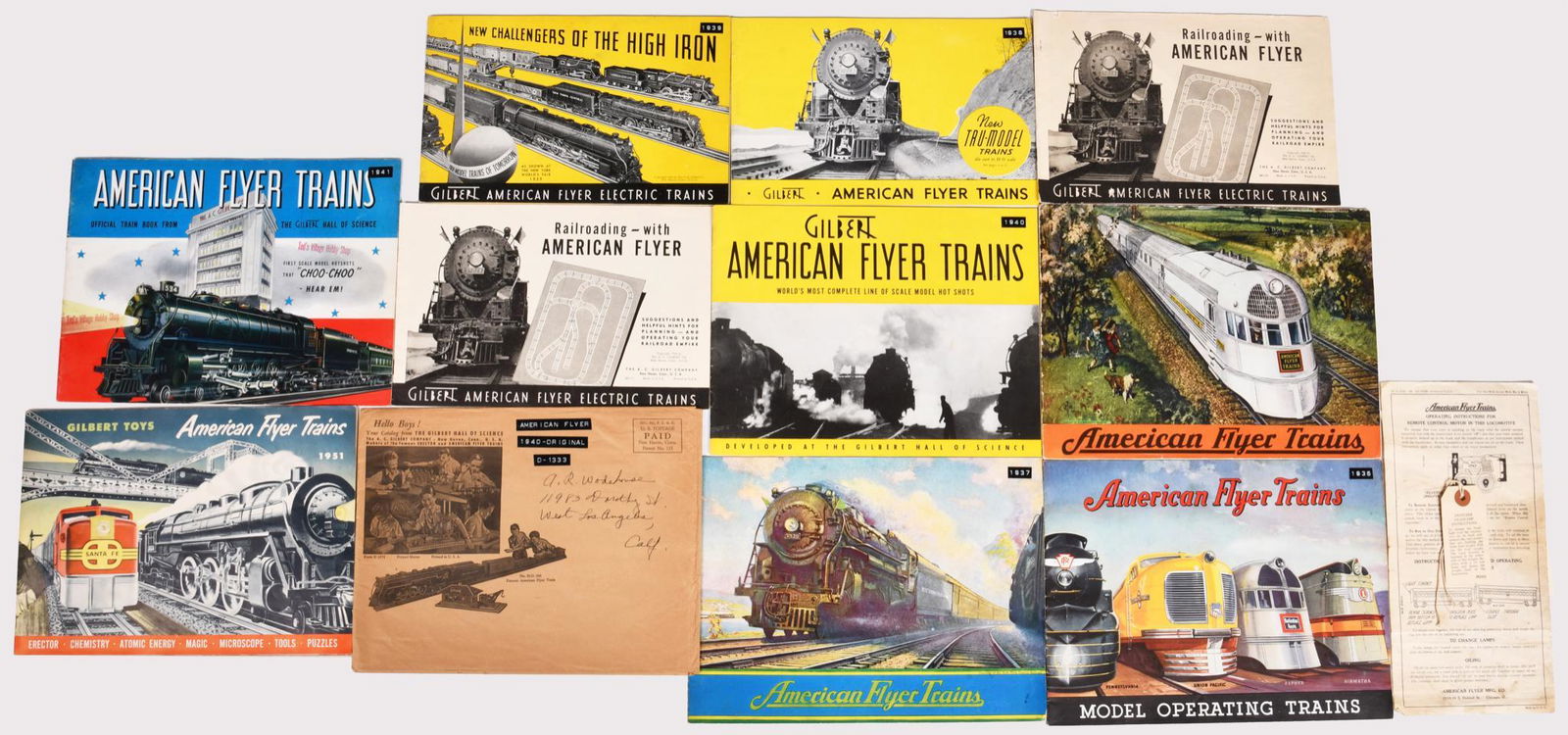 8-American Flyer Catalogs 1935 to 1941 & 1951 (1 of 1)