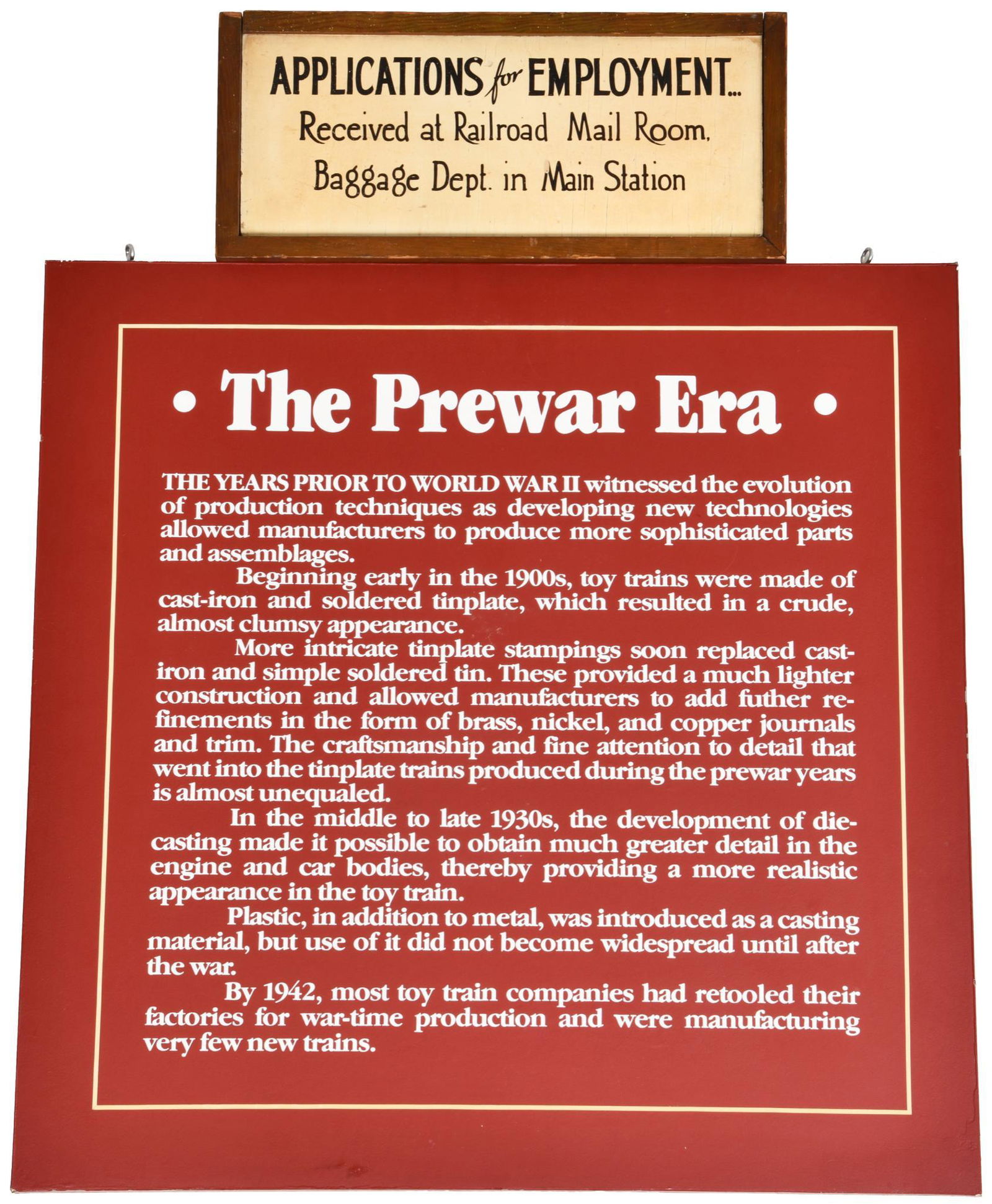 Lot Of 2 Informative Signs (1 of 1)