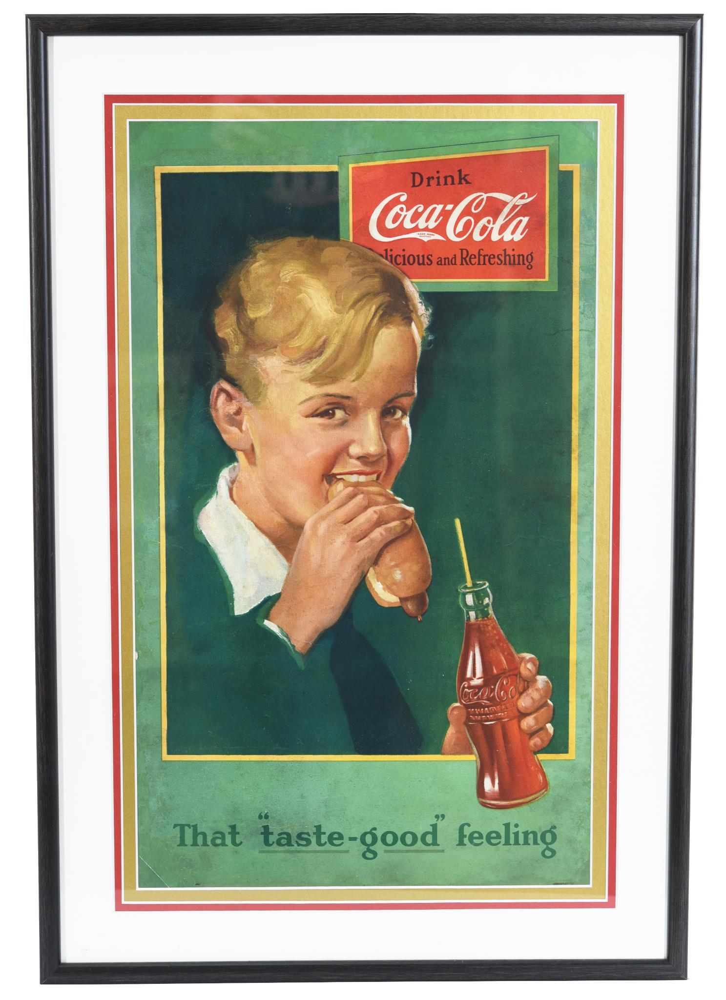 1920'S Coca-Cola "That "taste-good" feeling Poster (1 of 1)