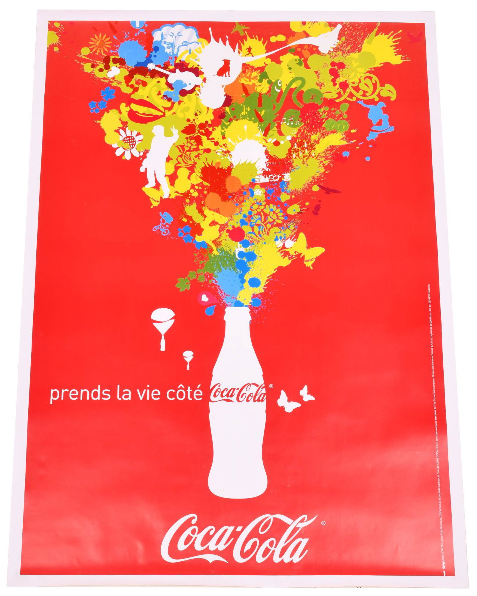 2006 French Coca-Cola Poster Mounted on Linen (1 of 1)