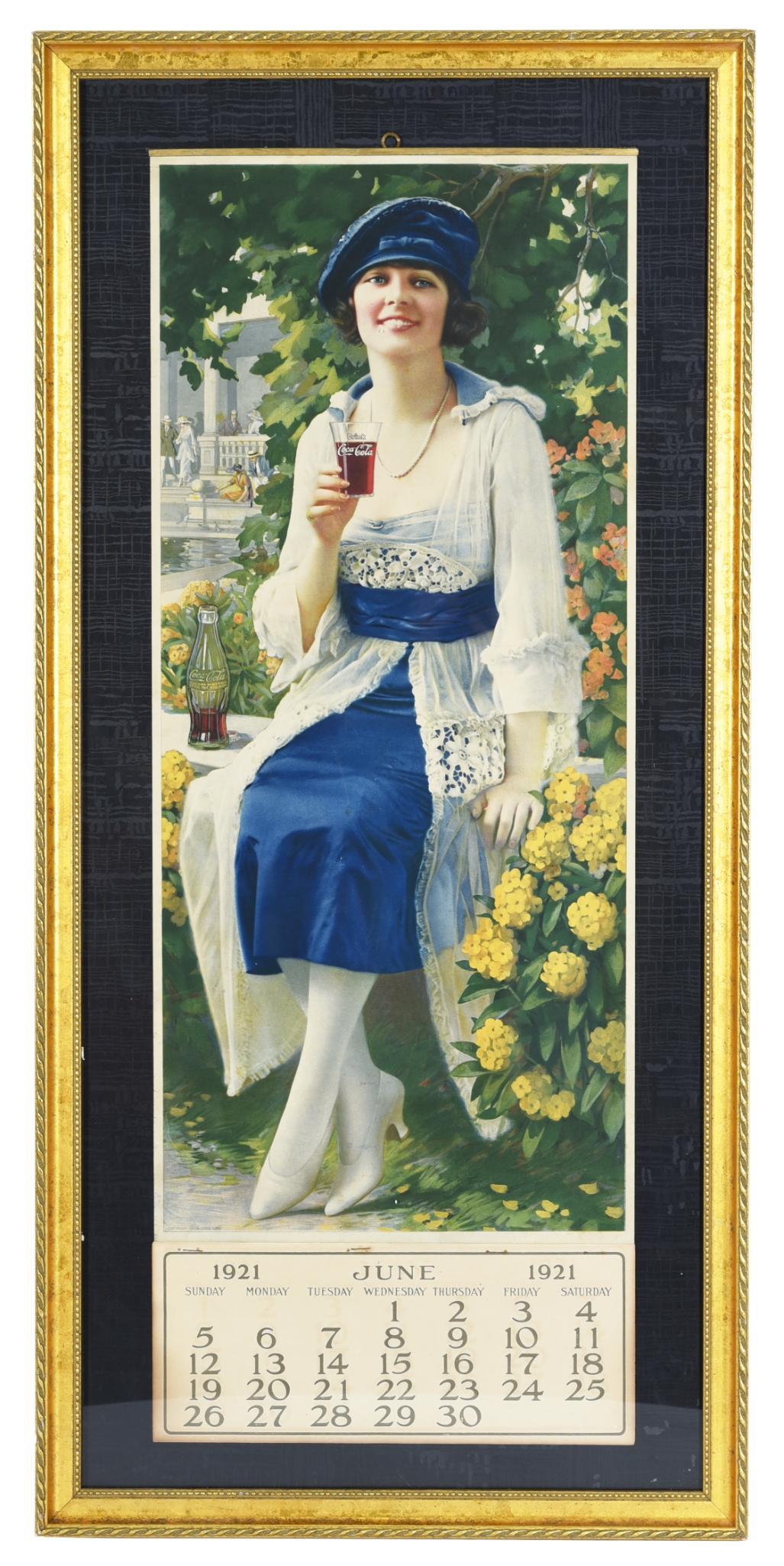 1921 Coca-Cola "Autumn Girl" Calendar (1 of 2)