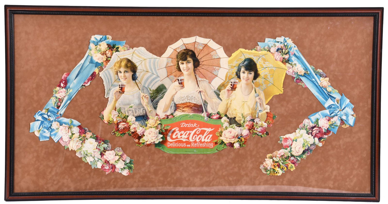 1918 Coca-Cola Umbrella Girls Festoon (1 of 2)