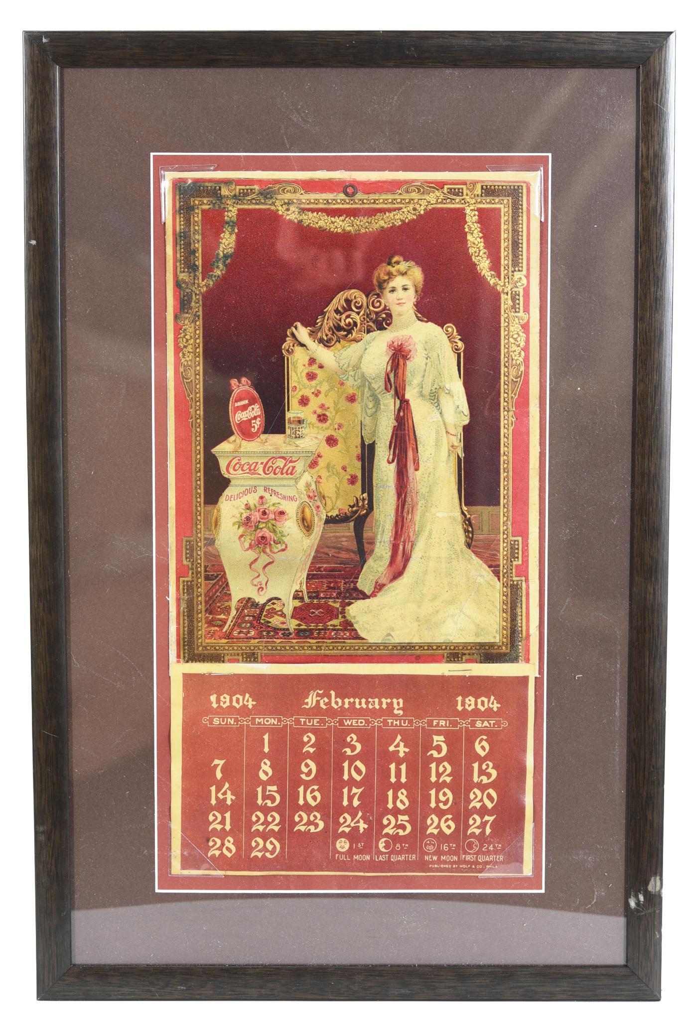 1904 Coca-Cola Calendar w/Lillian Nordica Standing (1 of 1)