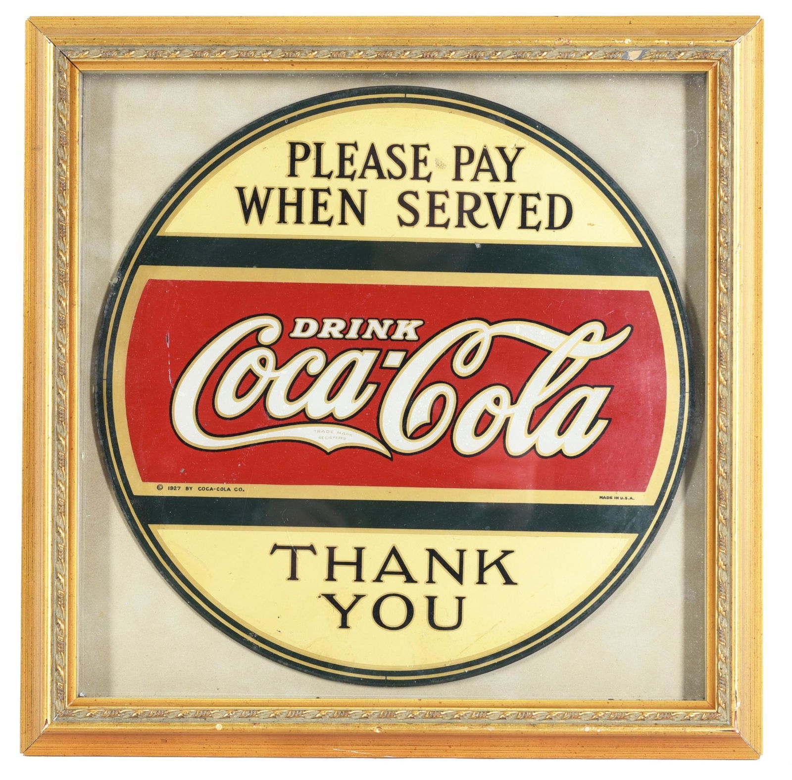 Drink Coca-Cola "Please Pay When Served" Thank You (1 of 2)