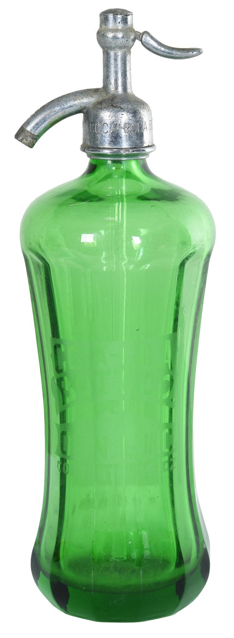 Green Coca-Cola Bottling Co. of N.L. IND. Stetzer Water: In good condition, shows minor wear, is etched, 12.5"T., rated 8