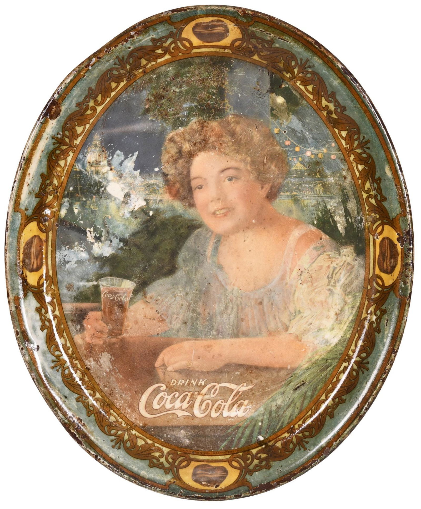 1909 Coca-Cola "Medium Oval" Tray (1 of 2)