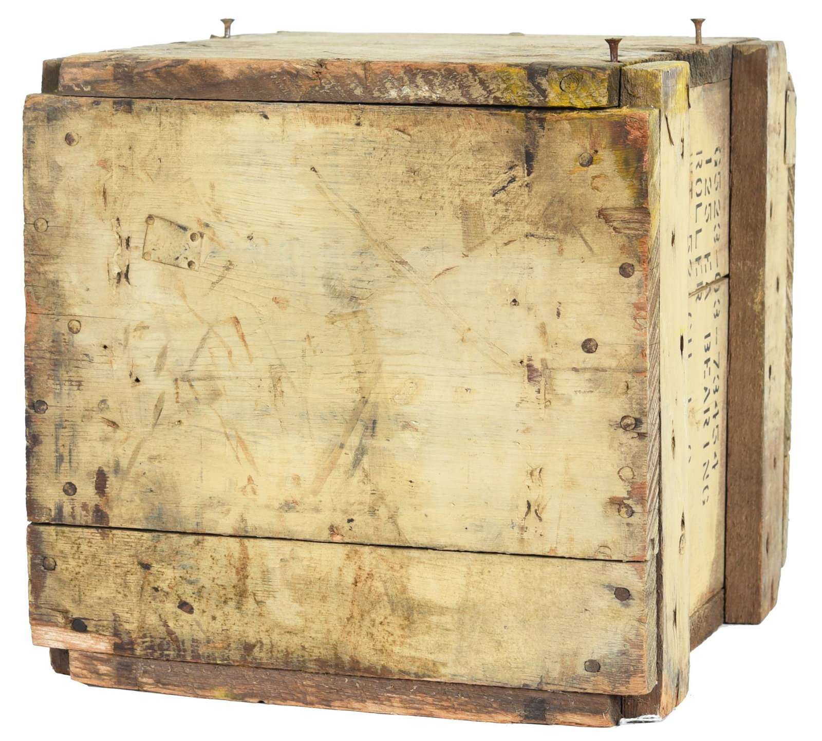 Wood Case w/123 Harley-Davidson Boxed Bearings: There is supposed to be 125, but two are missing, 12"x12"x12", nice piece, is heavy