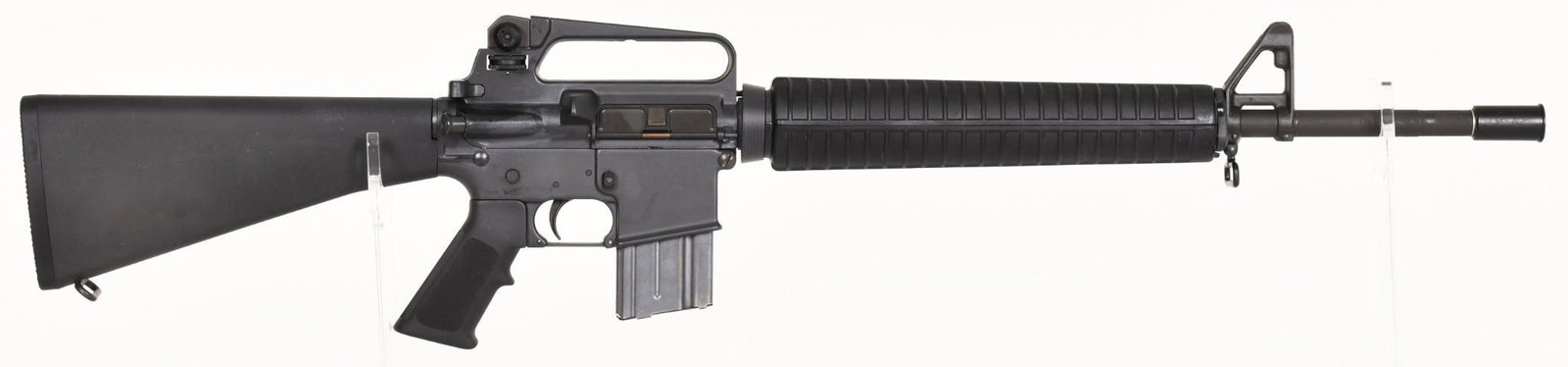 Colt Sporter Match HBAR .223 semi auto rifle serial: Has a 20" heavy barrel, comes with a factory 20 round 5.56 magazine, muzzle cover and is in blue label factory box with no paperwork. Box is a little rough but intact.