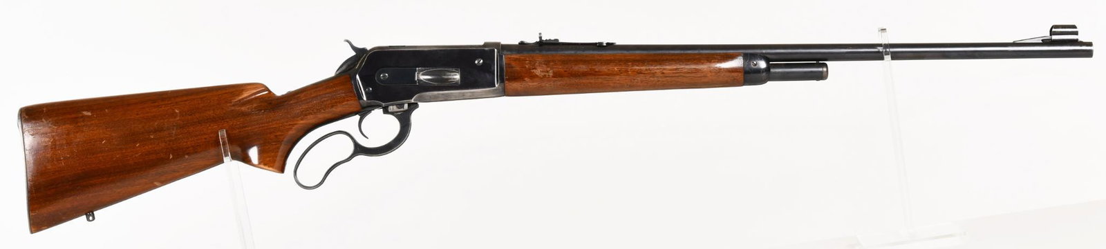 Winchester model 71 short tang .348 caliber lever: This rifle shows carry wear on stocks and receiver, mechanically very crisp. Bore is quite bright.