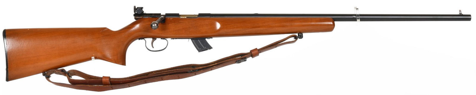 Remington Model 531-T 22 LR caliber target rifle. NVSN: Outstanding original condition with Lyman peep sight . Comes with one 10 round factory mag.