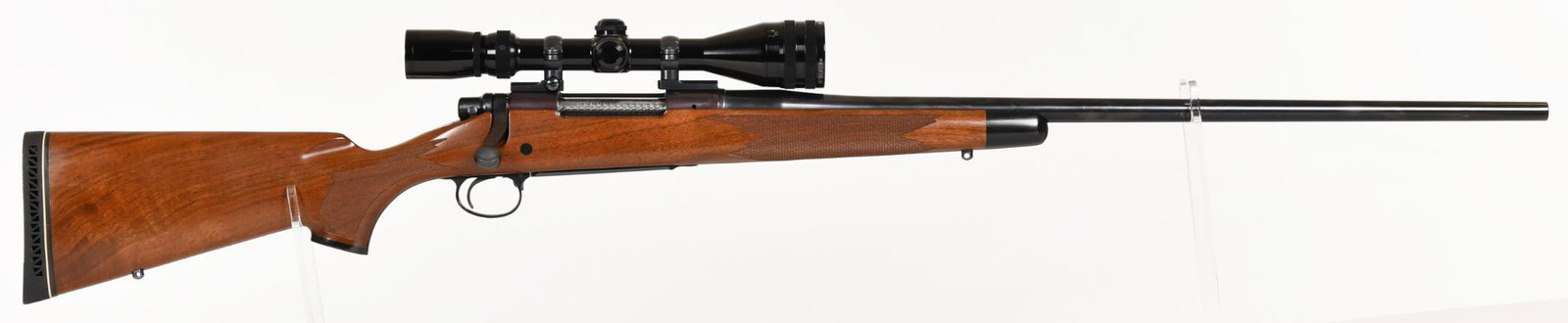 Remington 700 Bolt Action .280 Rem Rifle S#C6248389: 26" barrel with Redfield 4X-12 scope with a duplex reticle. Excellent condition with very minor handling marks. White Line butt pad added.