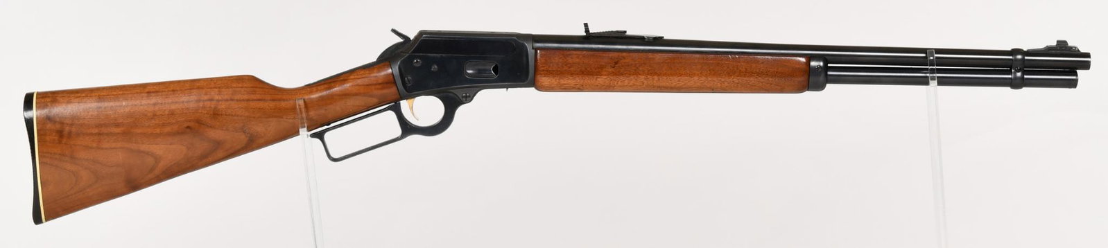 Marlin 1894 Lever Action .44 Mag Carbine S#23157555: 20" barrel. 85% blue with some corrosion on the lever. handling marks on the stock. #L314