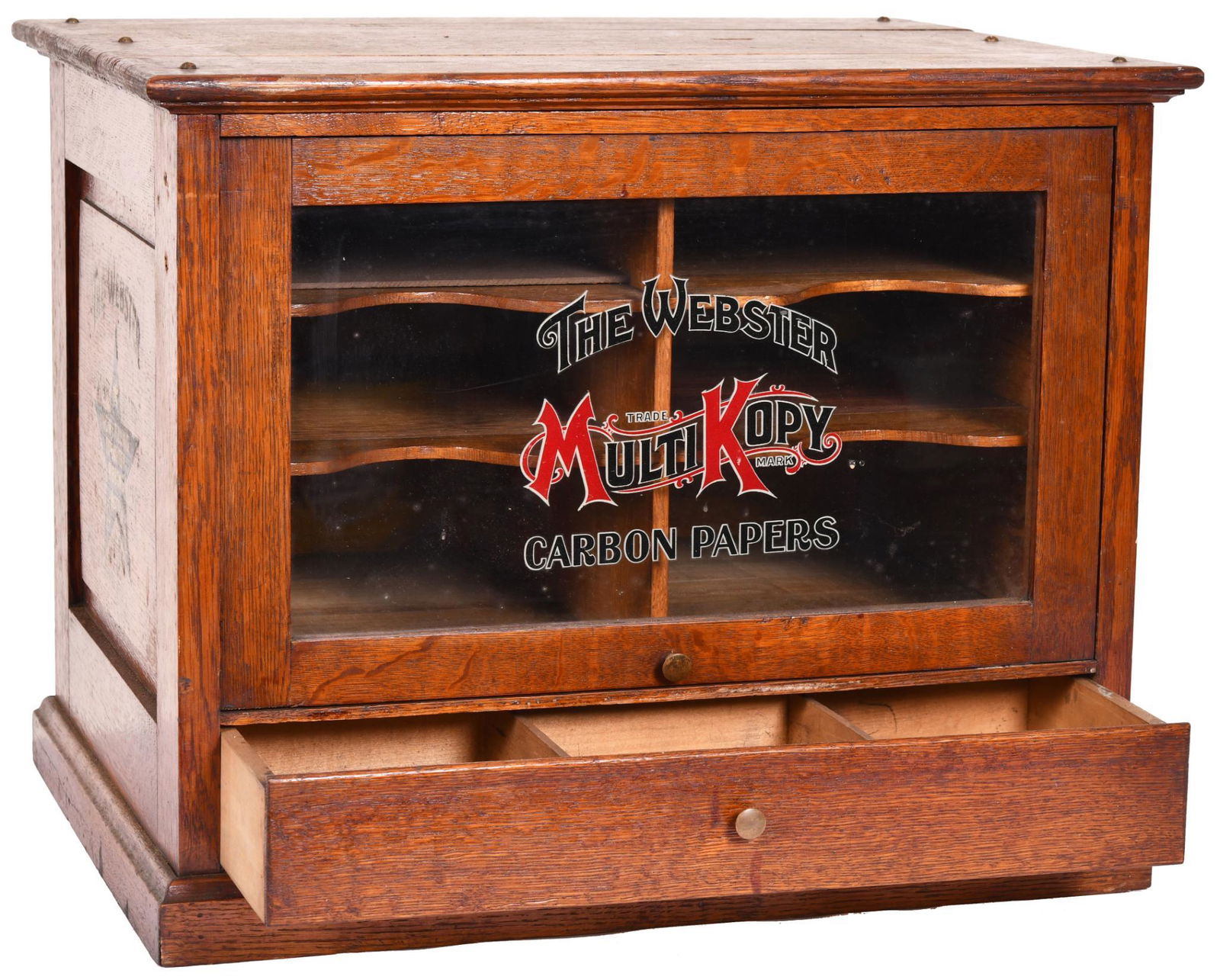 The Webster Mult-Kopy Carbon Papers Display Cabinet (1 of 3)