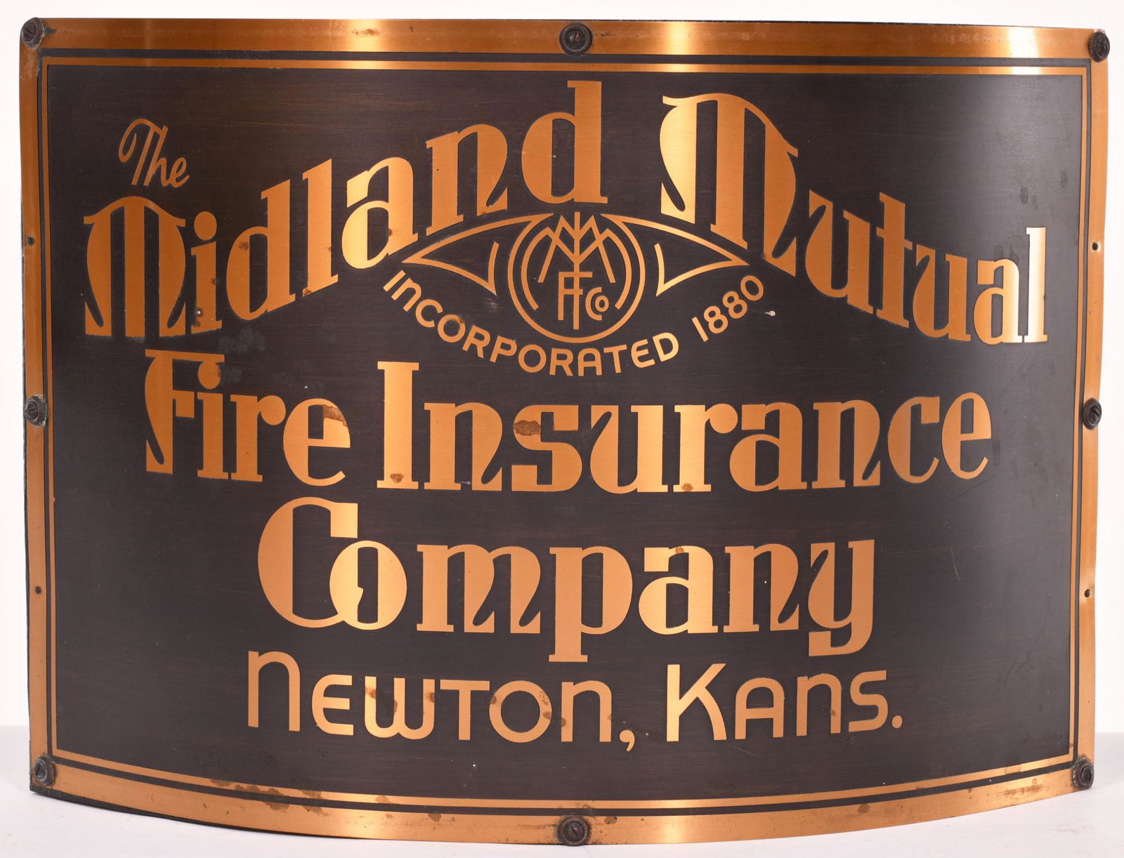 The Midland Mutual Fire Insurance CO.. Brass Corner (1 of 2)