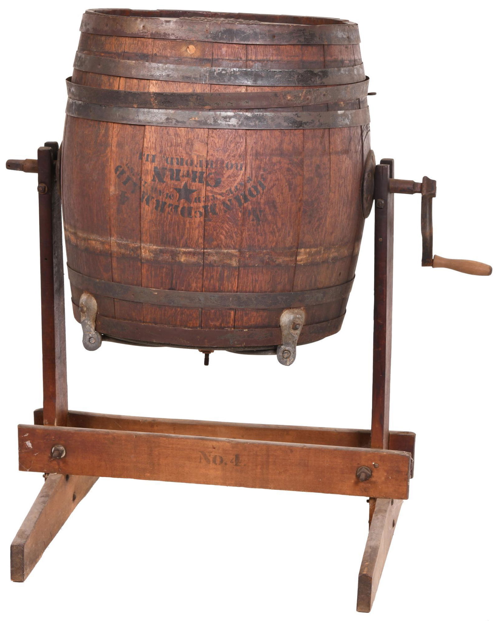 J.M. Dermaid Oak Barrel Butter Churn (1 of 2)