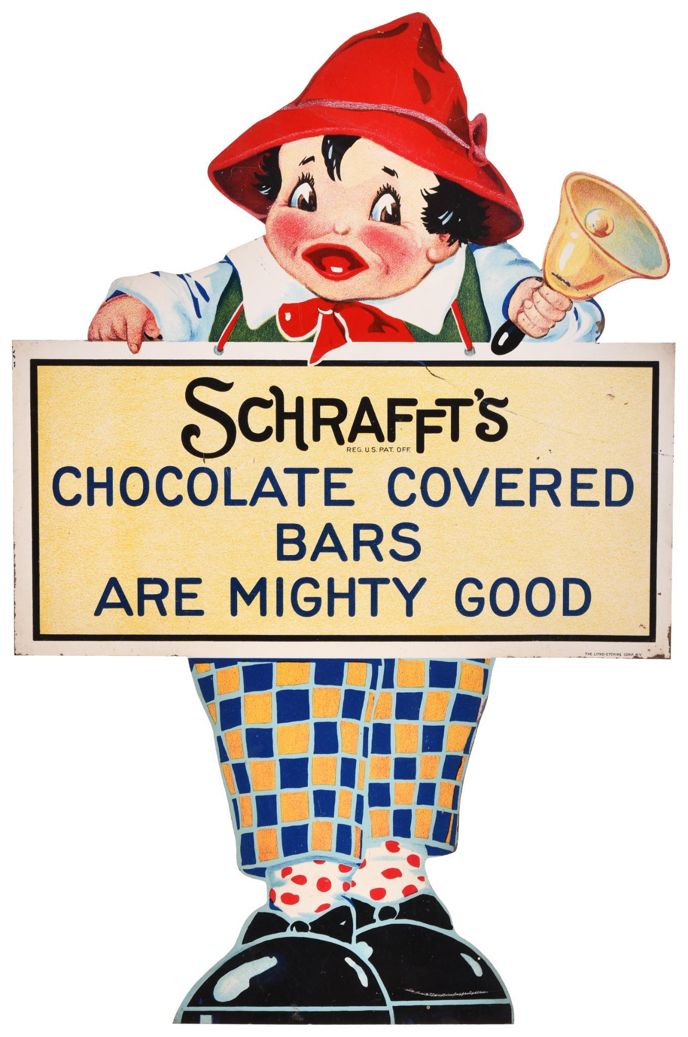Schrafft's Chocolate Covered Bars Metal Sign (1 of 1)