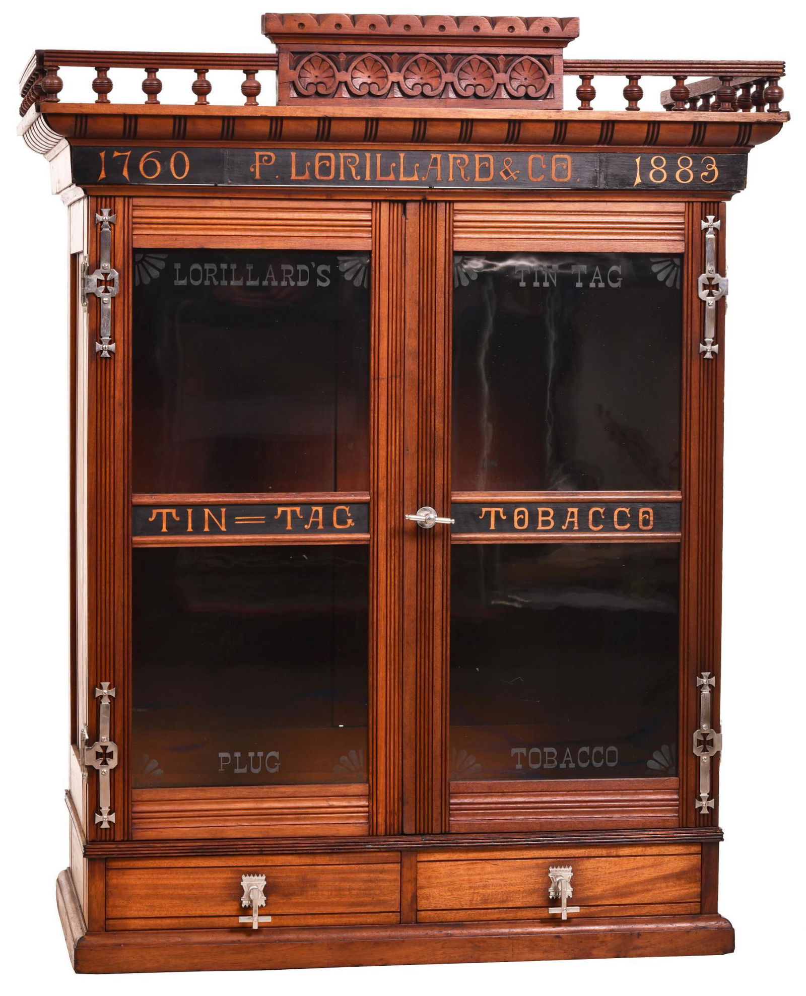 P. Lorillard & Co 1760 to 1883 Counter-Top Display (1 of 1)