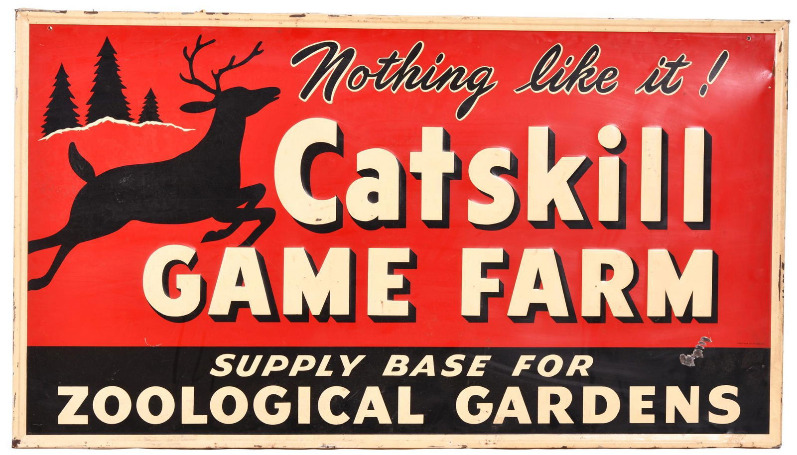 Catskill Game Farm w/Logo Metal Sign (1 of 2)