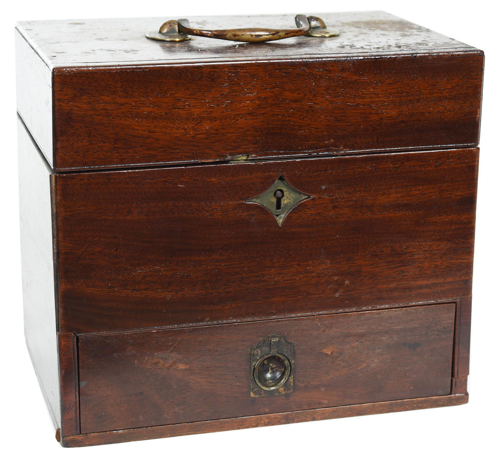 Traveling Apothecary Medicine Wood Cabinet w/Handle (1 of 2)