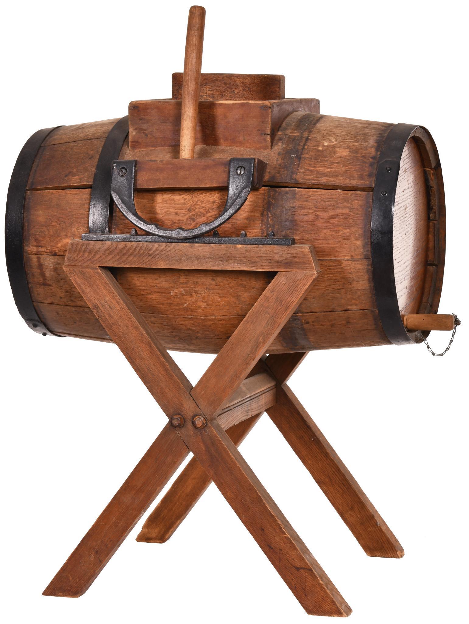 Improved Buckeye Oak Butter Churn (1 of 2)