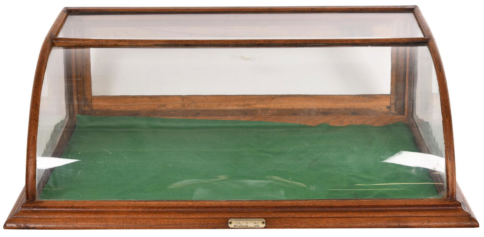 Small Oak Curved Front Counter-Top Showcase (1 of 3)