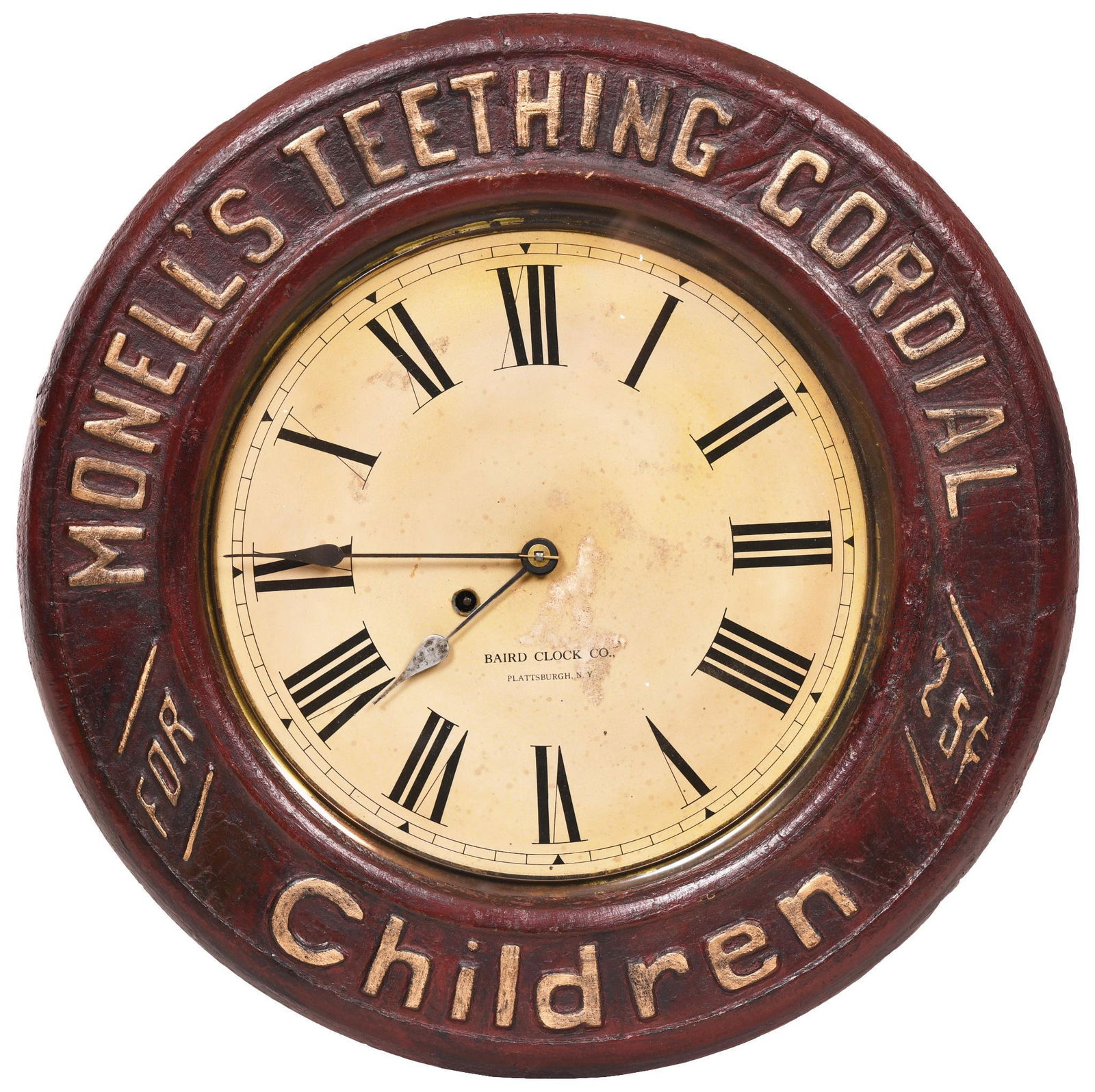 Monell's Teething Cordial For Children Round Clock (1 of 2)