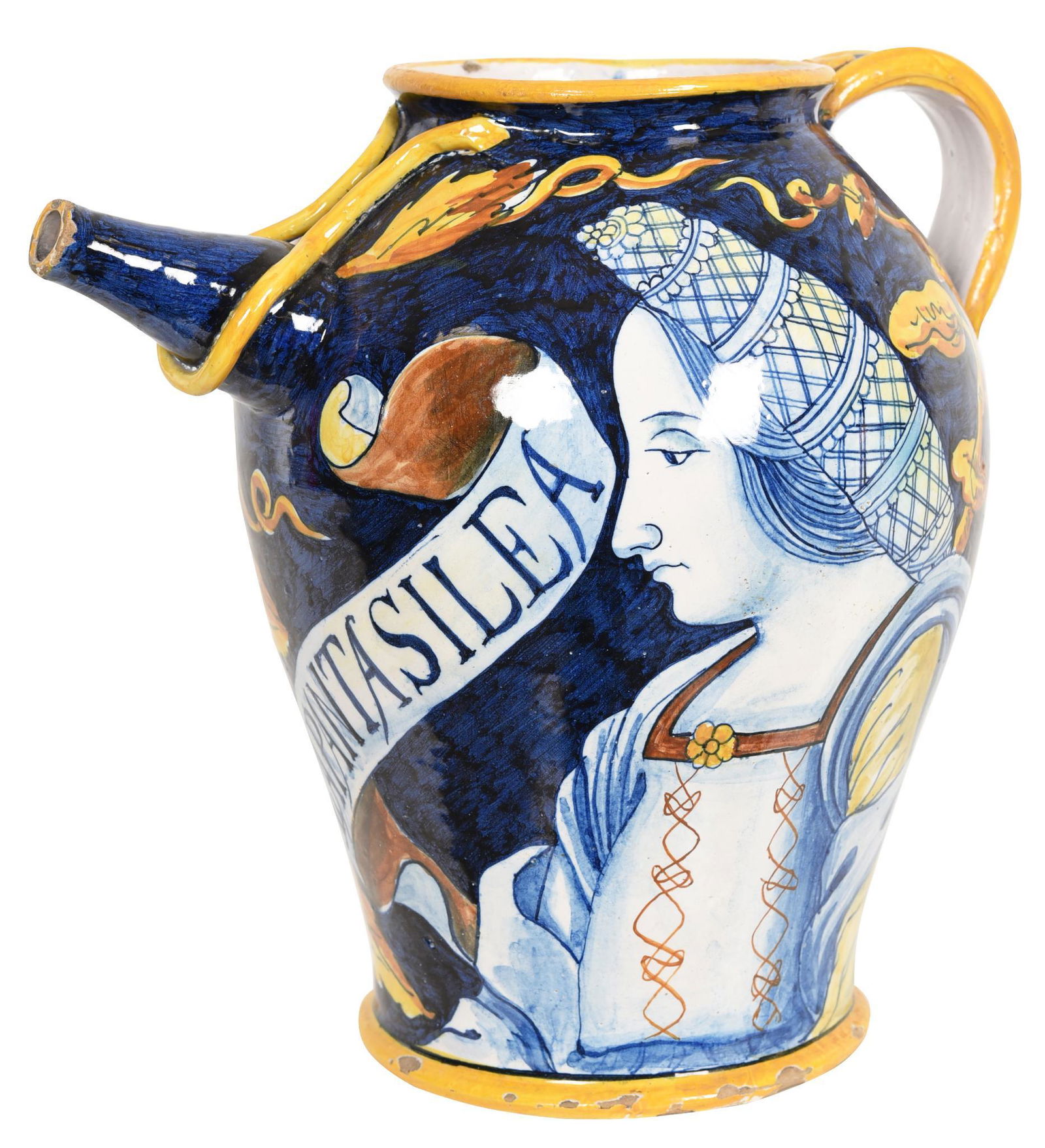 Majolica Polychrome Drug Jar "Lapantasilea" (1 of 2)