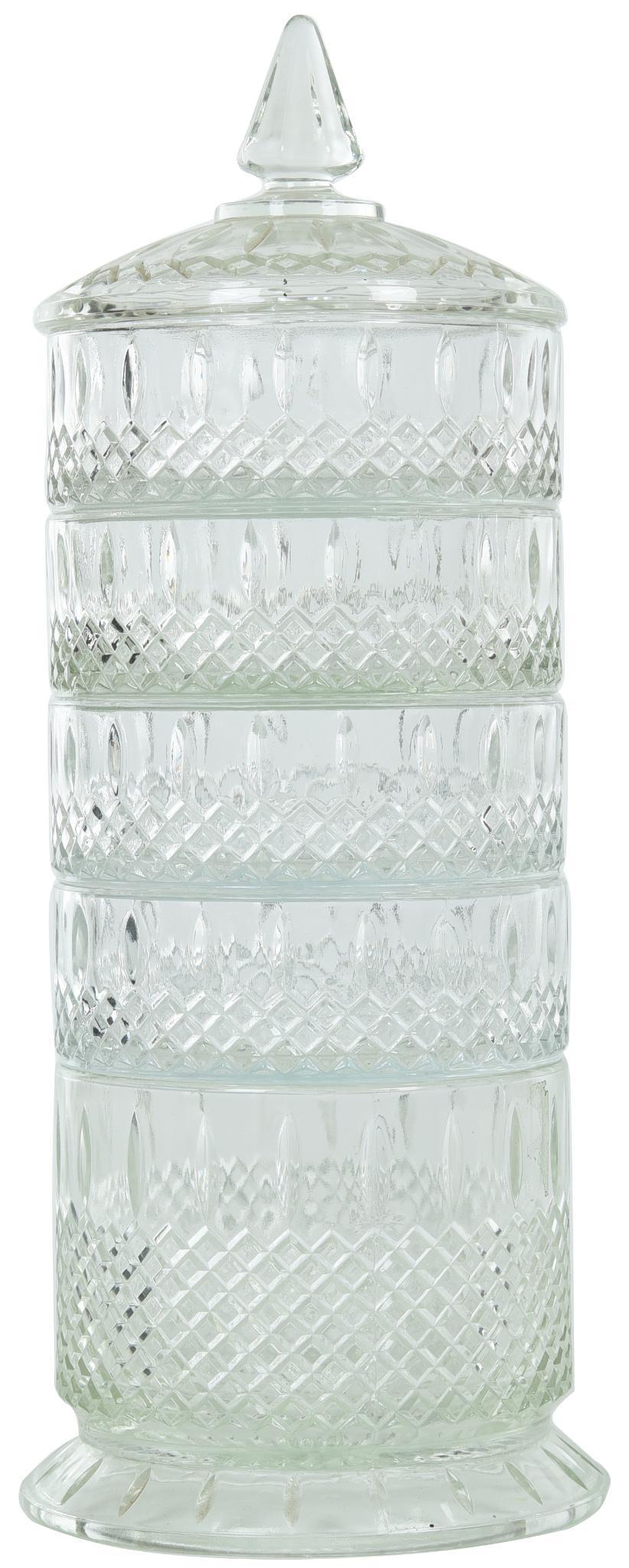 Multi-Piece Press Glass Counter-Top Candy Container (1 of 2)