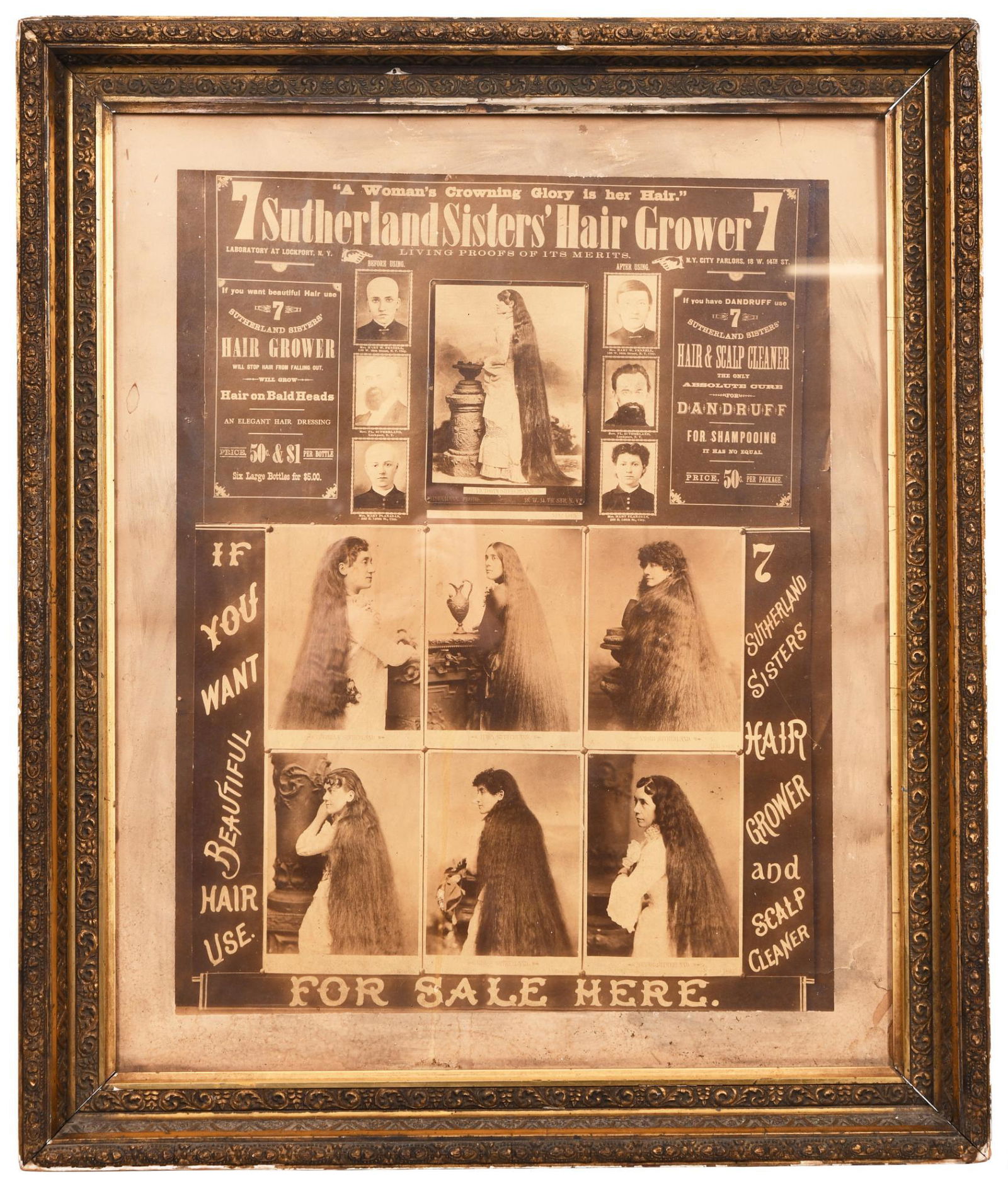7 Sutherland Sisters Hair Grower Framed Print (1 of 1)