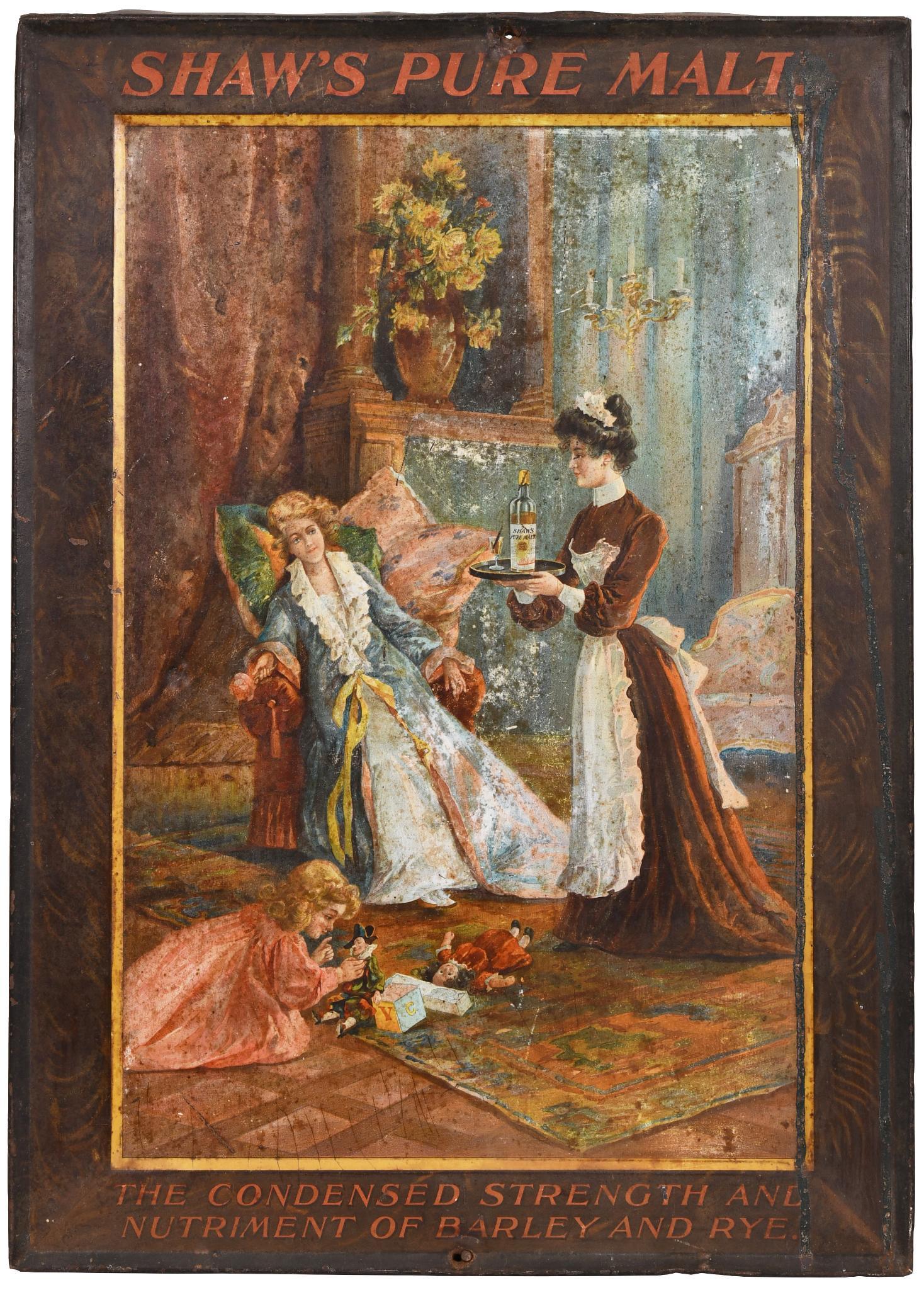 Shaw's Pure Malt Metal Sign (1 of 2)