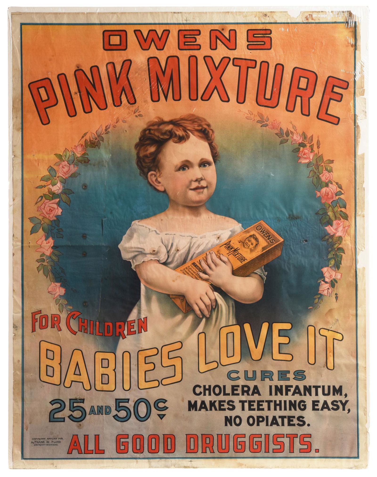 Owens Pink Mixture "Babies Love It" Paper Poster (1 of 1)