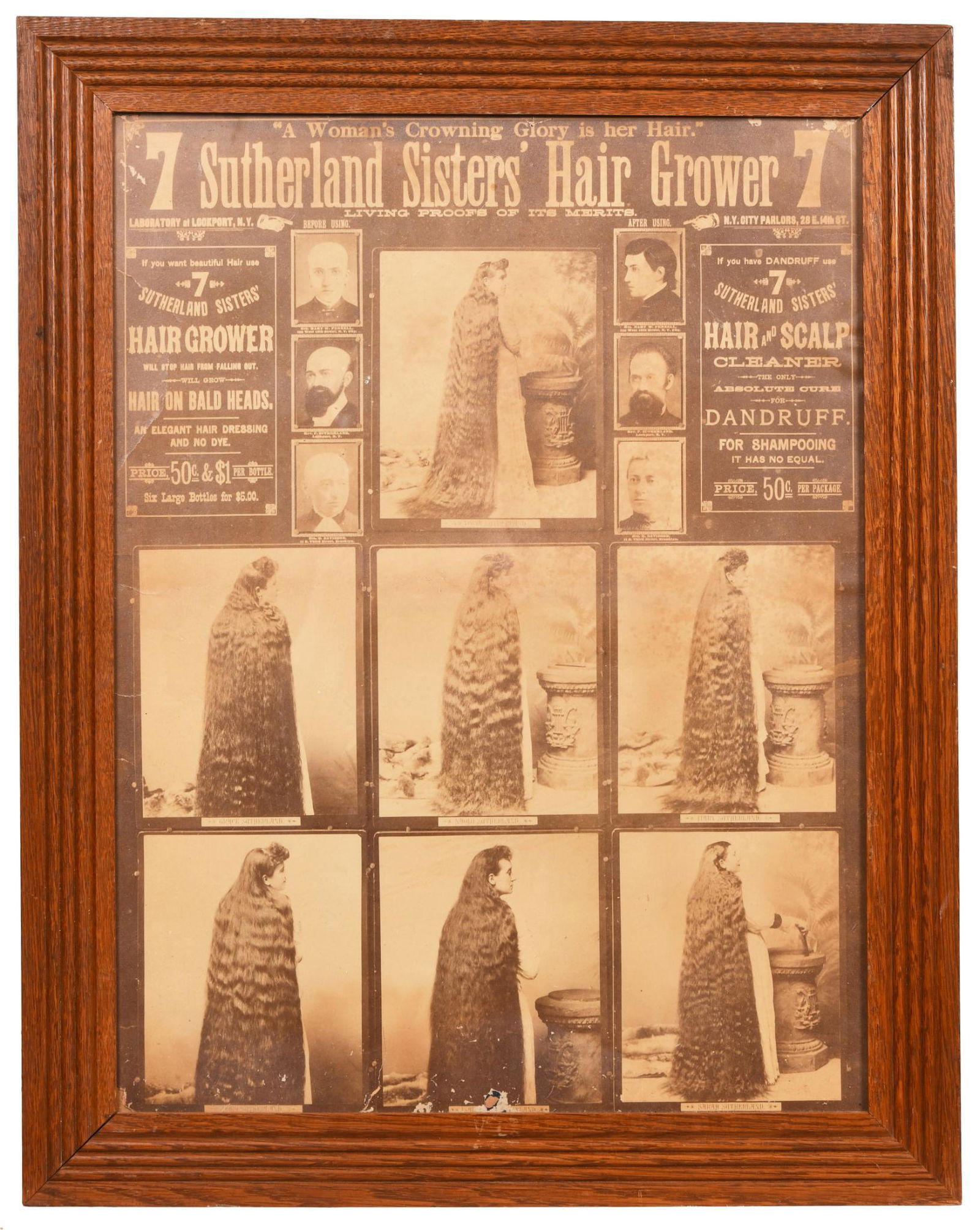 7 Sutherland Sisters Hair Grower Framed Print (1 of 2)