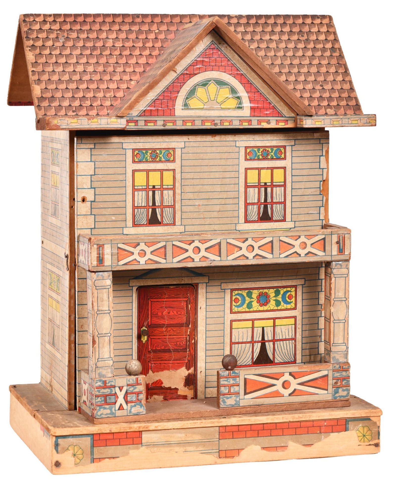 Bliss Two Story Paper Lithograph Doll House (1 of 2)