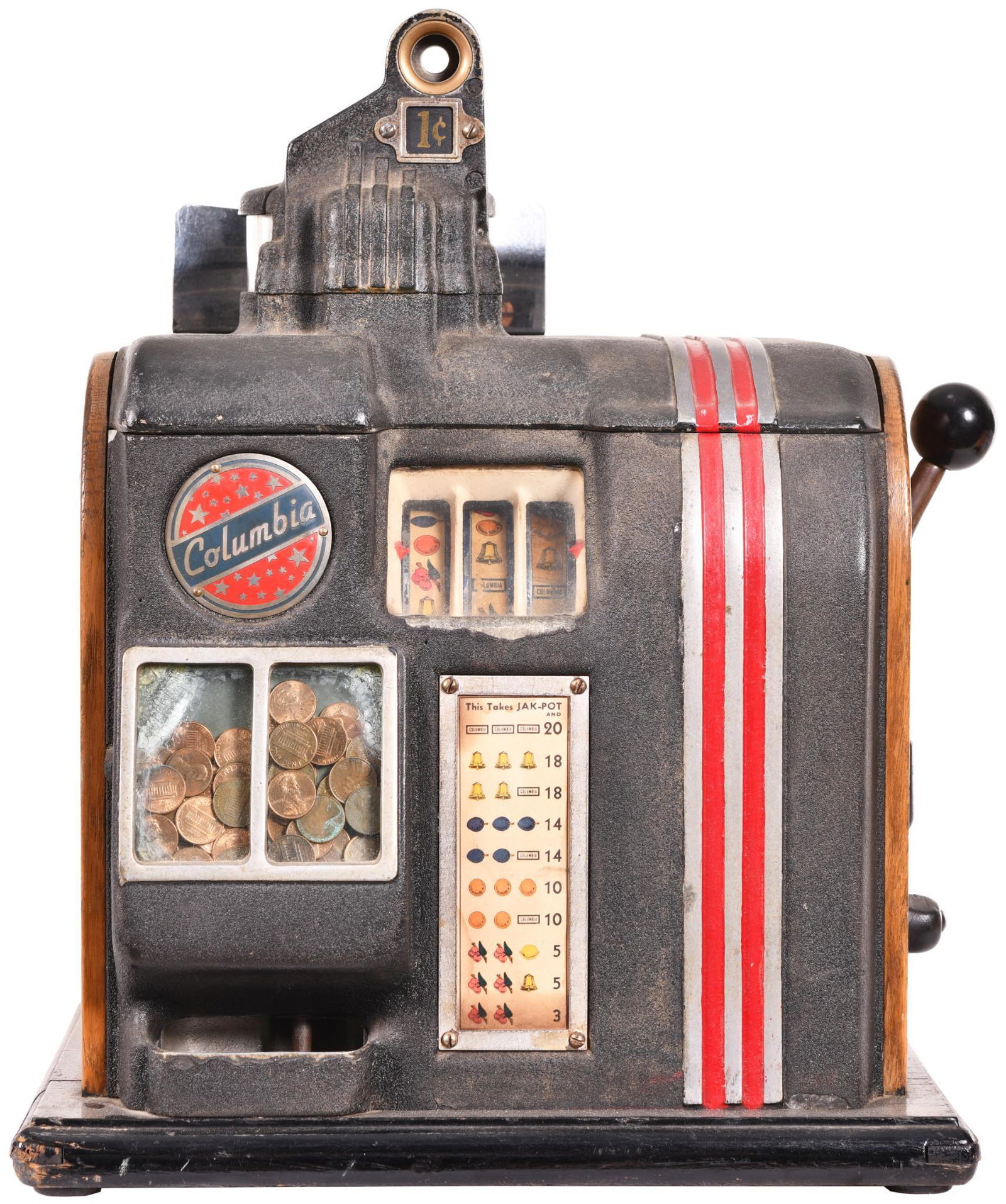 Groetchen 1 Cent Columbia Slot Machine (1 of 4)