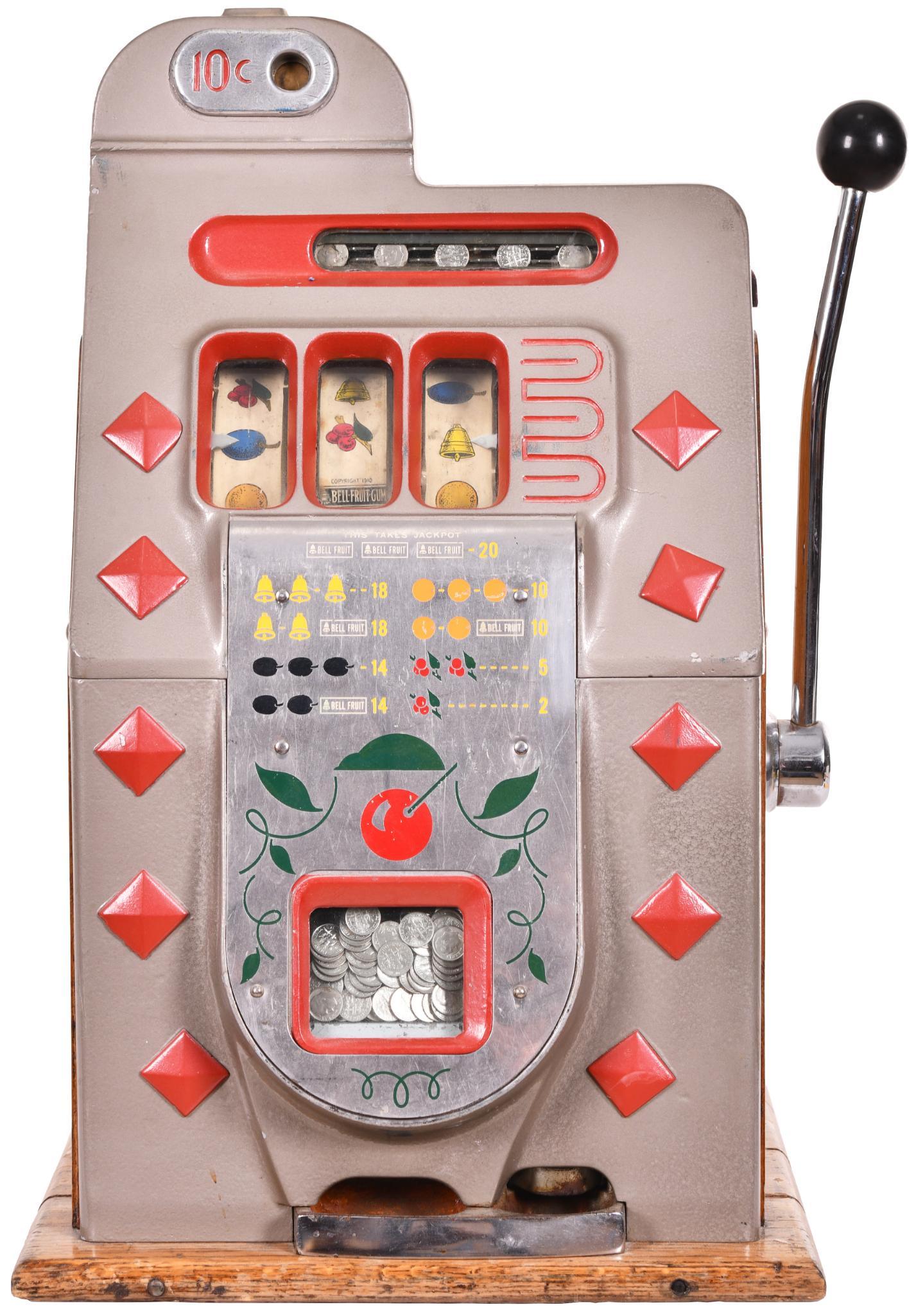 Mills 10 Cent Diamond Front Slot Machine (1 of 3)