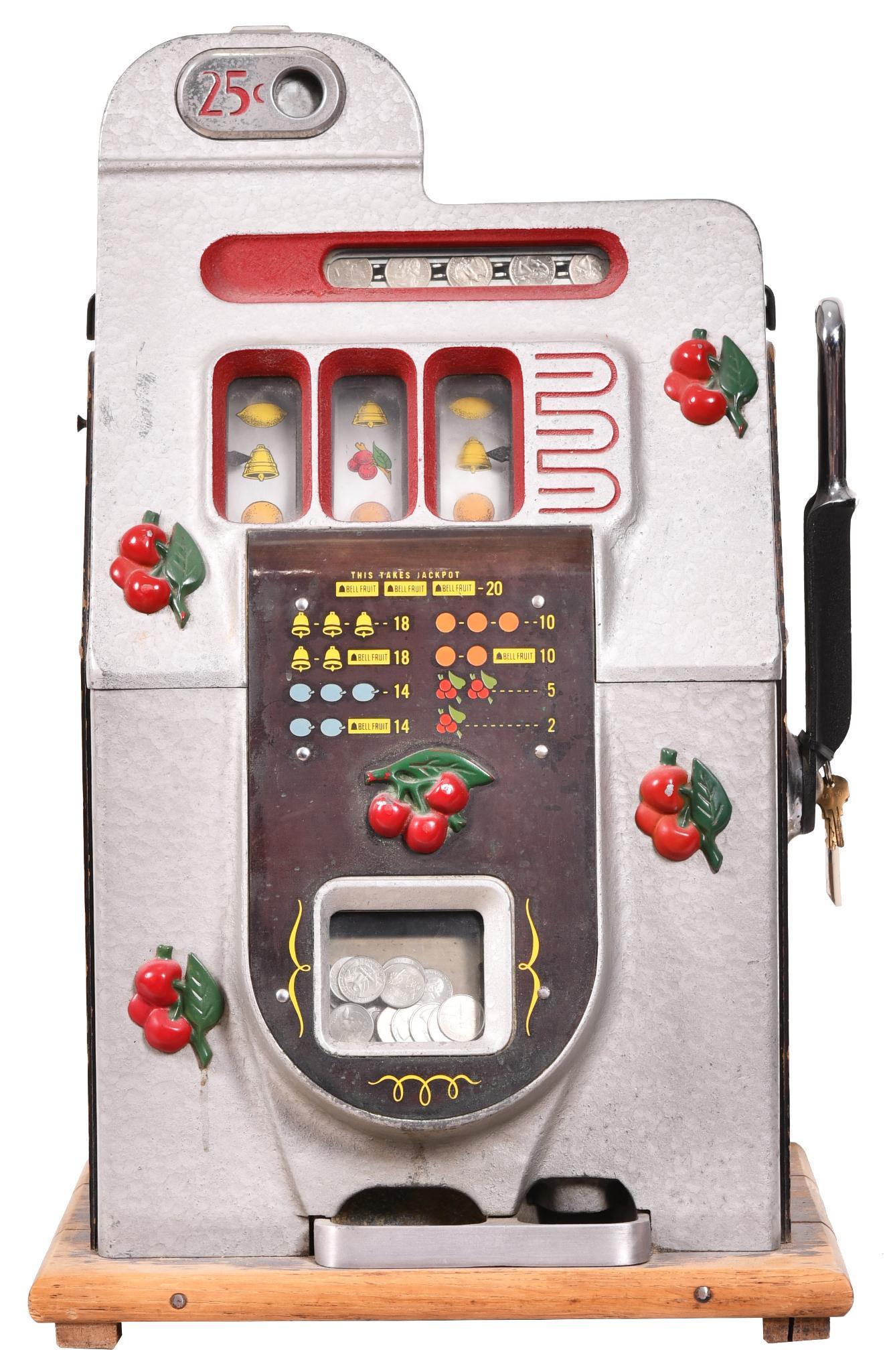 Mills Cherry 25 Cent Slot Machine (1 of 3)