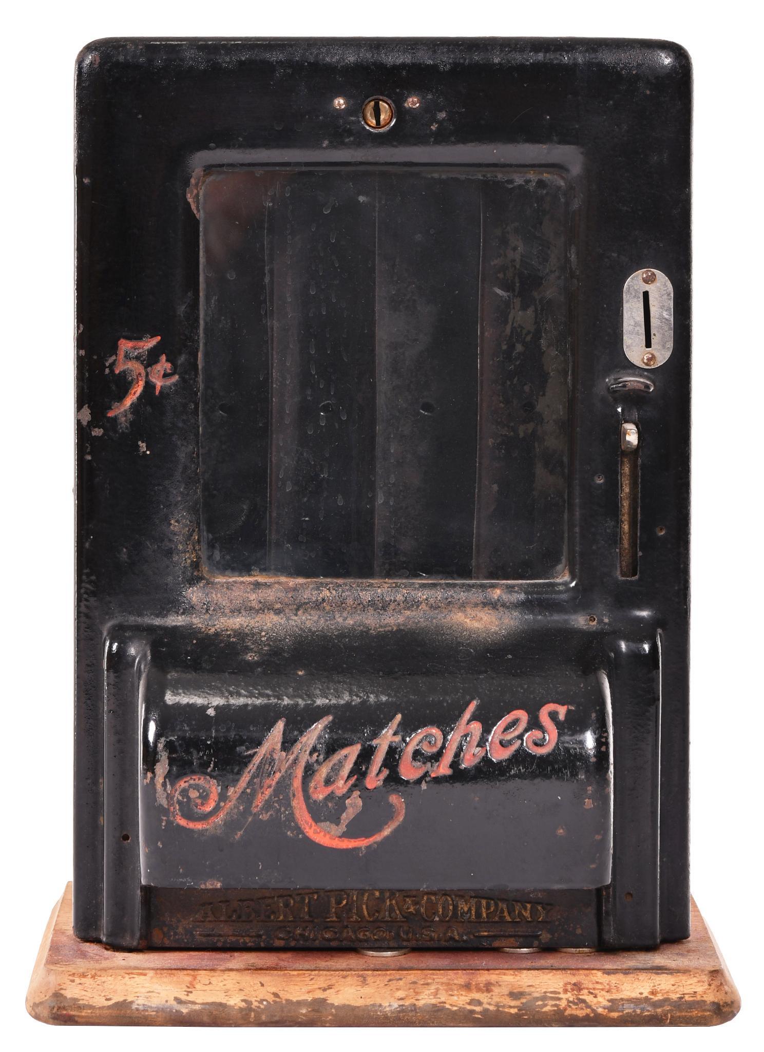 Albert Pick & Co. 5 Cent Match Vending Machine (1 of 3)