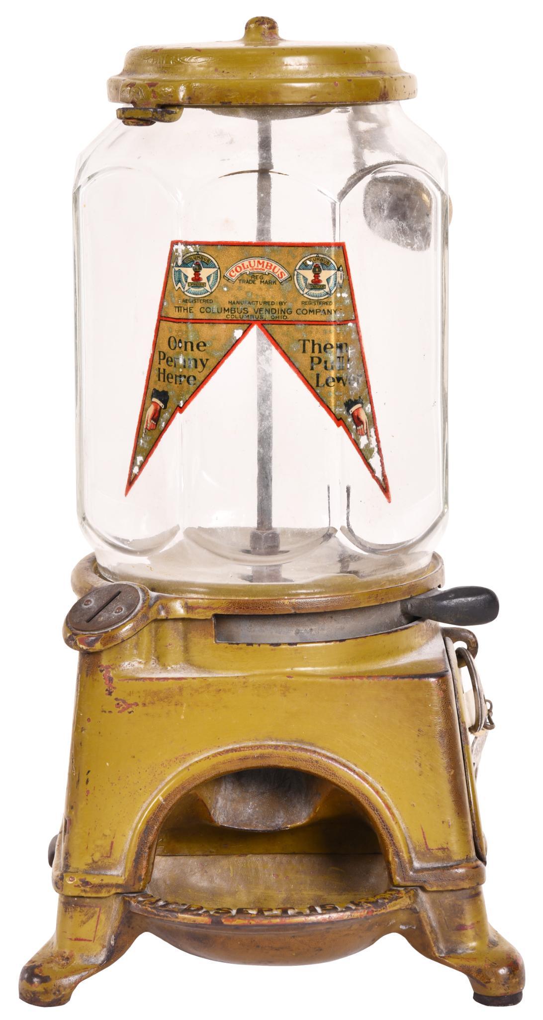 Columbia 1 Cent Gumball Vending Machine (1 of 2)