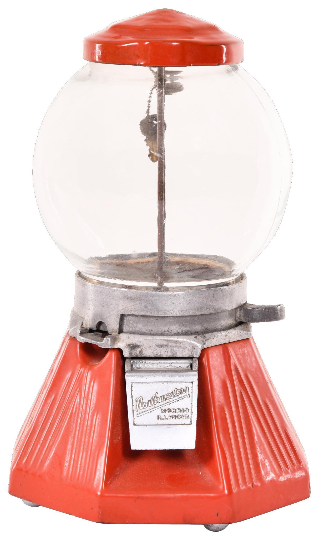 Northwestern 1 Cent Gumball Vending Machine (1 of 1)