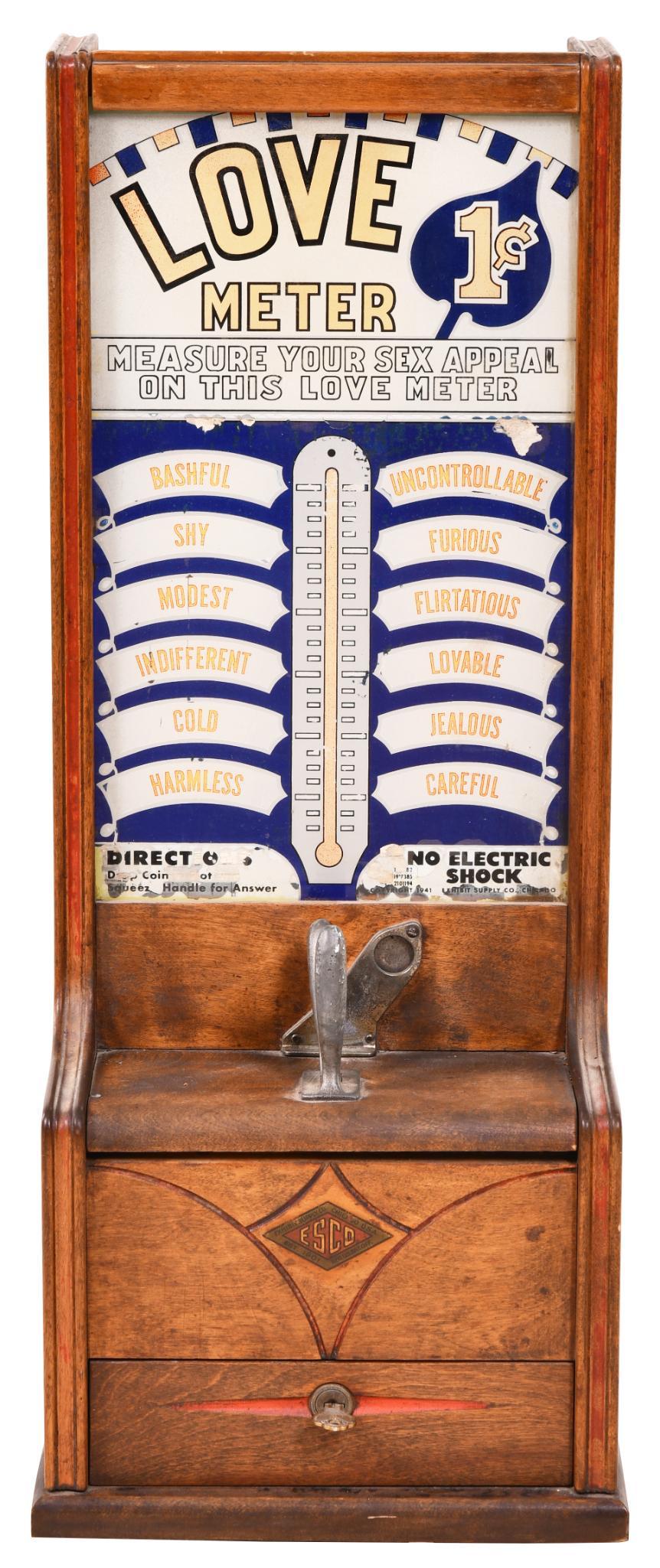 Exhibit Supply Co. 1 Cent love Meter (1 of 2)