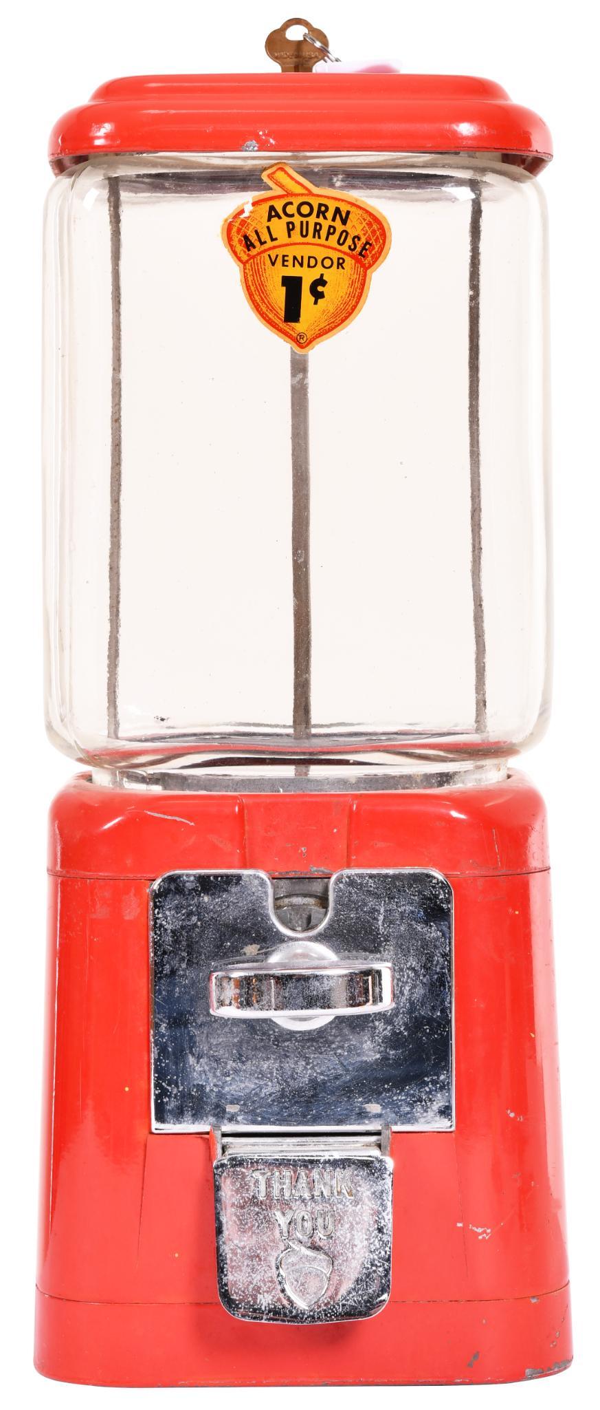 Oak MFG. 1 Cent Gumball Vending Machine (1 of 3)