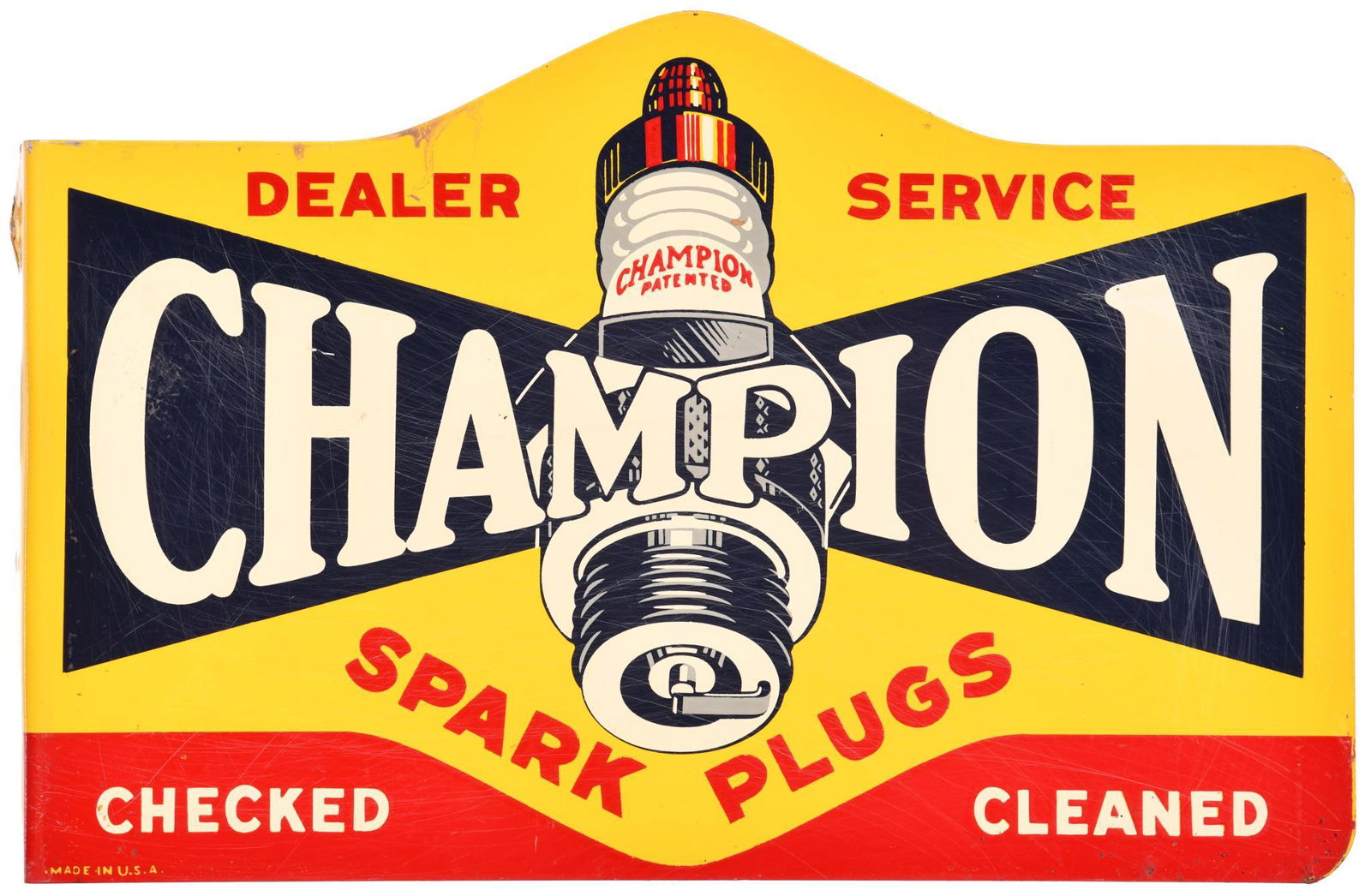Champion Spark Plugs Dealer Service Metal Sign (1 of 2)