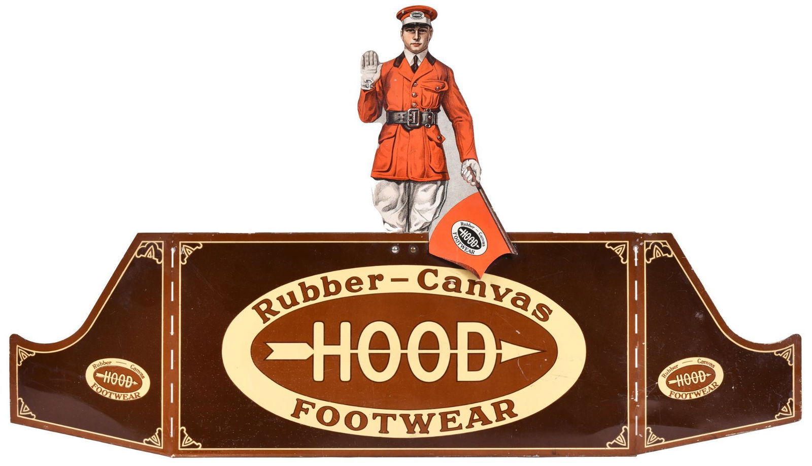 Hood Rubber-Canvas Footwear w/Hood Man Metal Display (1 of 2)