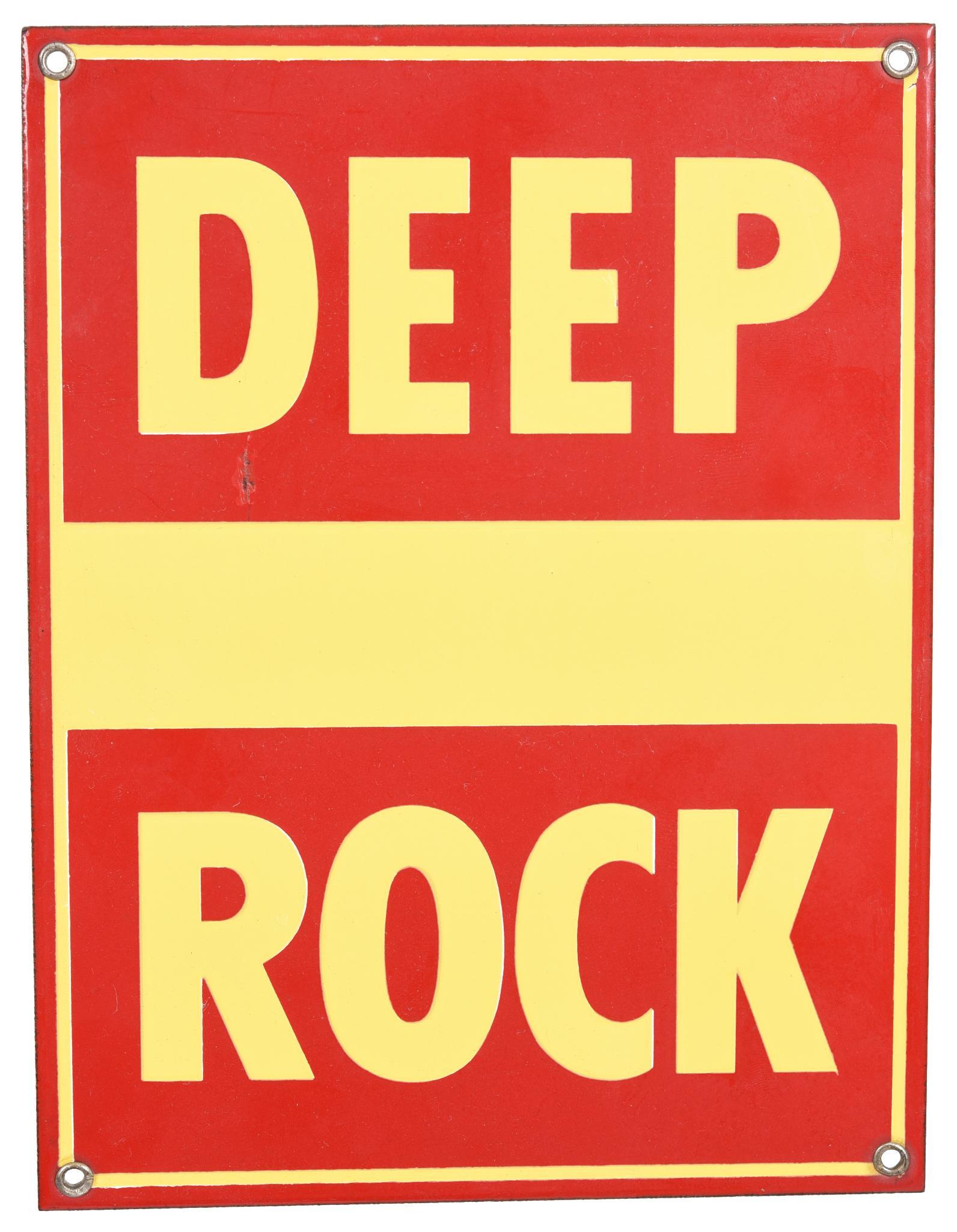 Deep Rock (red) Porcelain Pump Sign (1 of 1)