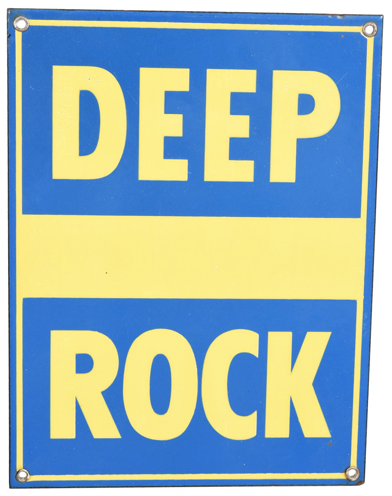 Deep Rock (blue) Porcelain Pump Sign (1 of 1)