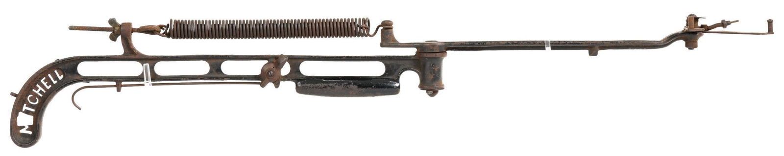 Antique 1902 Clay Pigeon Trap Skeet Thrower: Heavy patina throughout, still functioning.