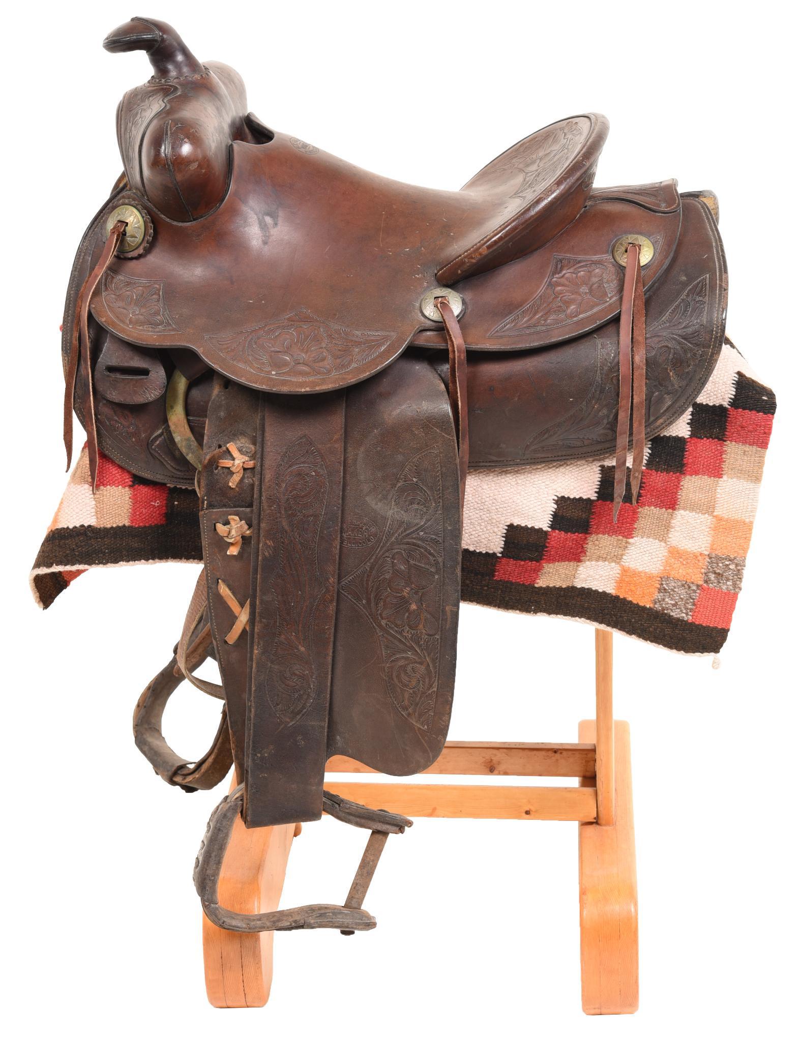 Circa 1930s R.T. Frazier Saddle (1 of 3)