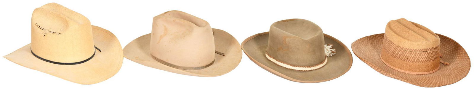 Lot Of 4 Vintage Stetson Cowboy Hats (1 of 2)